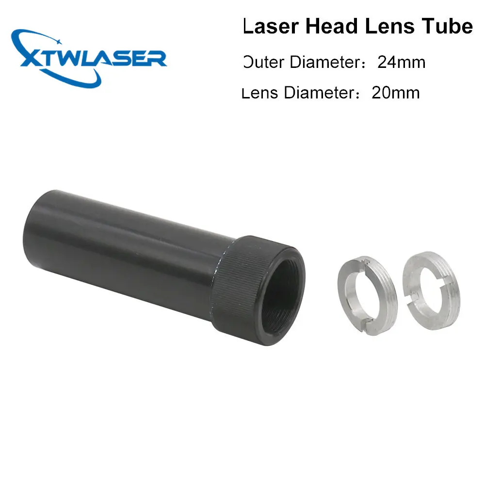 C Series CO2 Lens Tube Outer Diameter 24mm for Lens Dia.20mm for CO2 Laser Cutting Machine