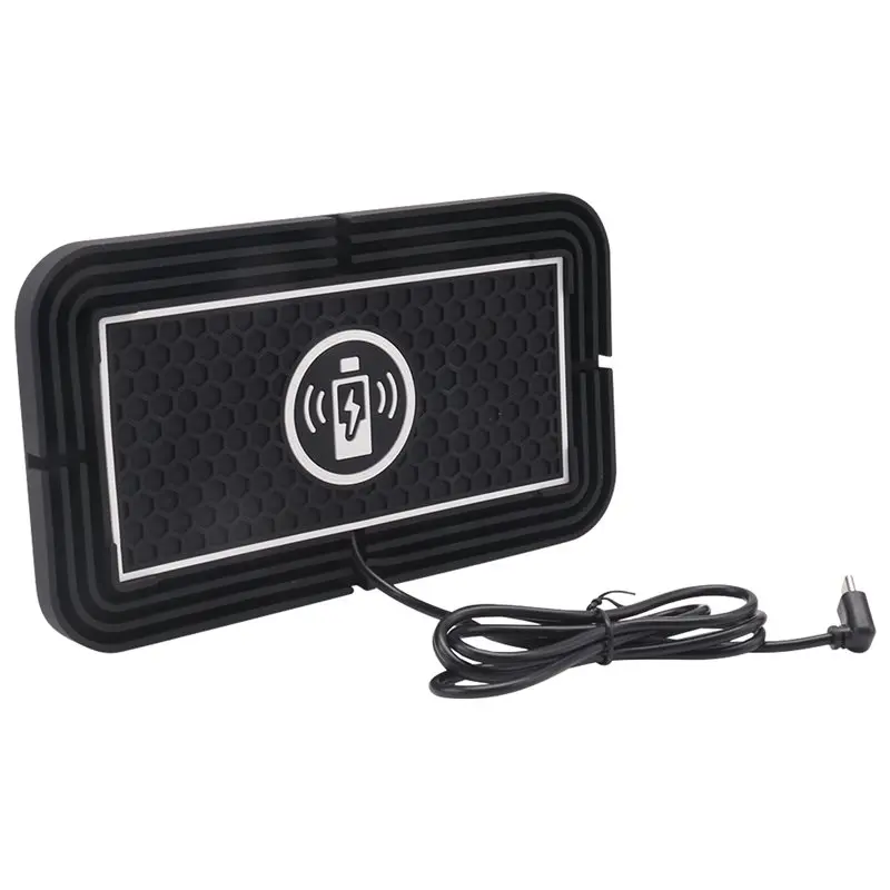 [LXYA68Z!] Fast Induction Wireless Car Pad For Iphone16 15 14 13 S24 S23 Silicone Non-Slip Car Phone Charging Ba