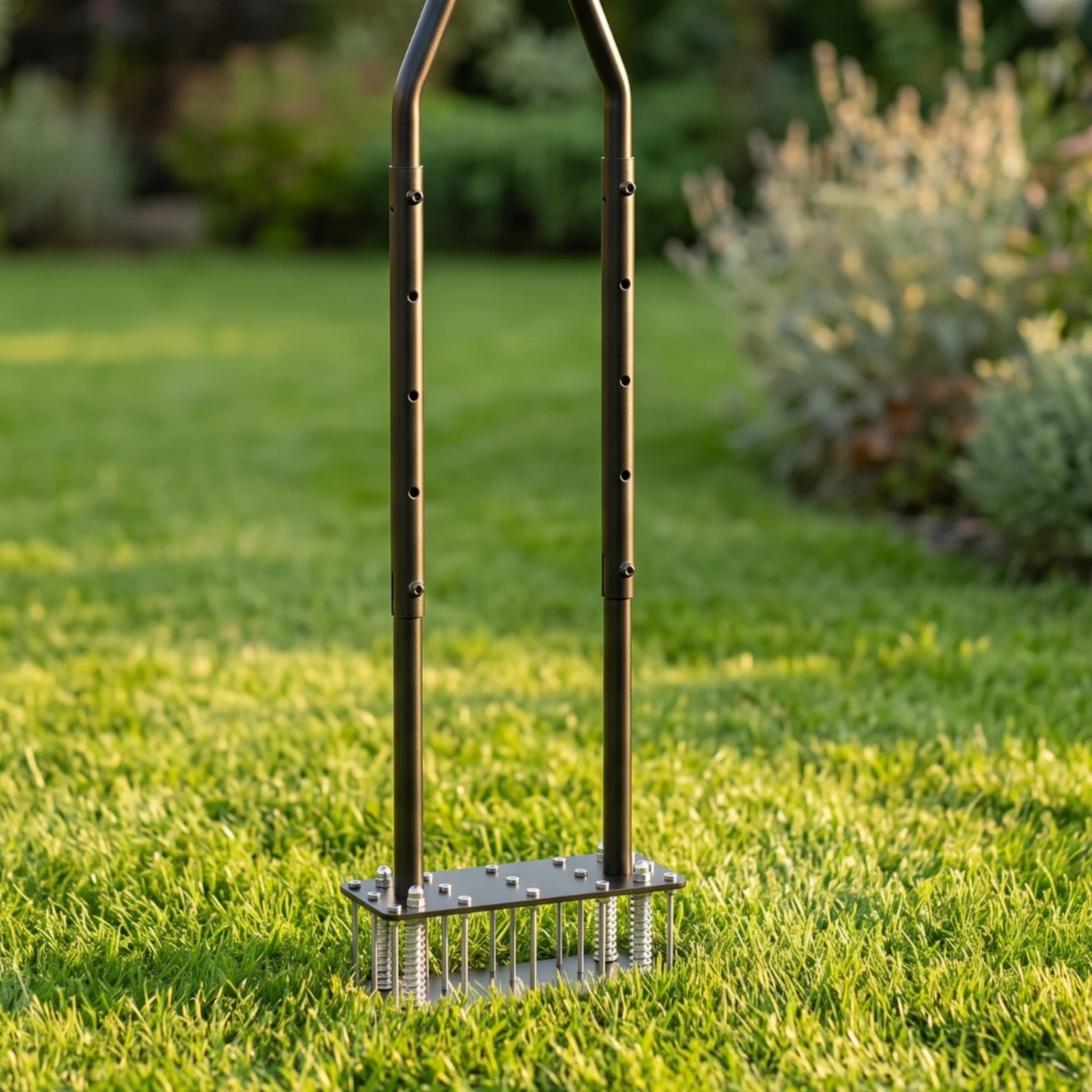Manual Lawn Aerator Handheld Lawn Aerator with Spring-Loaded Design Upgraded Comfortable for Homeowners