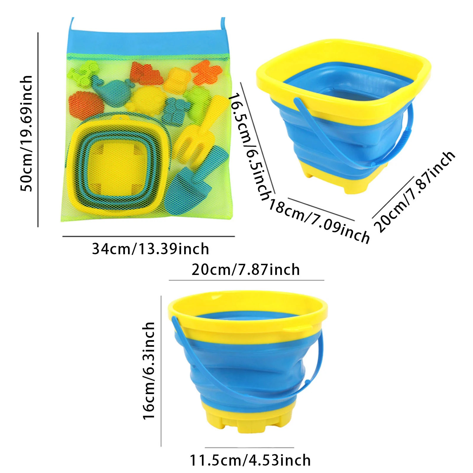 Faltbares Sandspielzeug Set Mit Eimer Und Kinder Klappstuhl_voghion.com