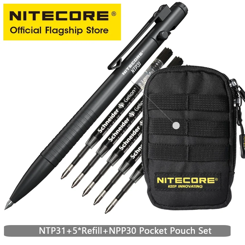 Nitecore NTP31 CNC 双方向ボルトアクションタクティカルペン自己防衛