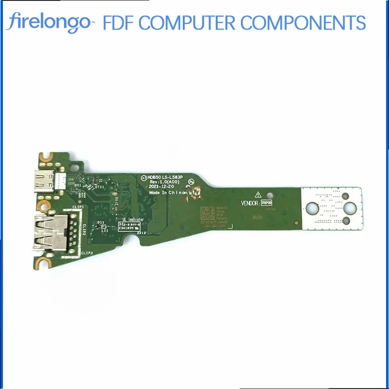 Original for Dell Latitude 7520 7530 USB Type-C Interface Board LS-L583P Laptop Port Replacement