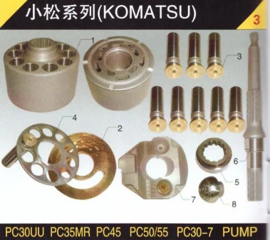 Komatsu  PC35MR hydraulic pump spare parts