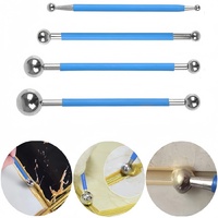 4pcs Professional DIY Stainless Steel Polymer Clay Tools Filling and Caulking Kit Tile Grout Floor Pressure Seam Stick