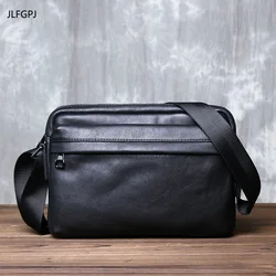 Summer Casual Men's Genuine Leather Shoulder Bag With Top Layer Cowhide Horizontal Multi-functional Business Shoulder Bag