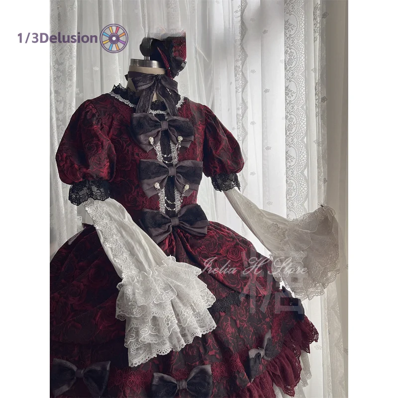 1/3Delusion Store Cos Shiki Sunako Kirishiki Cosplay Costume For Halloween Christmas Carnival Role Play Comic Con Lolita Dress
