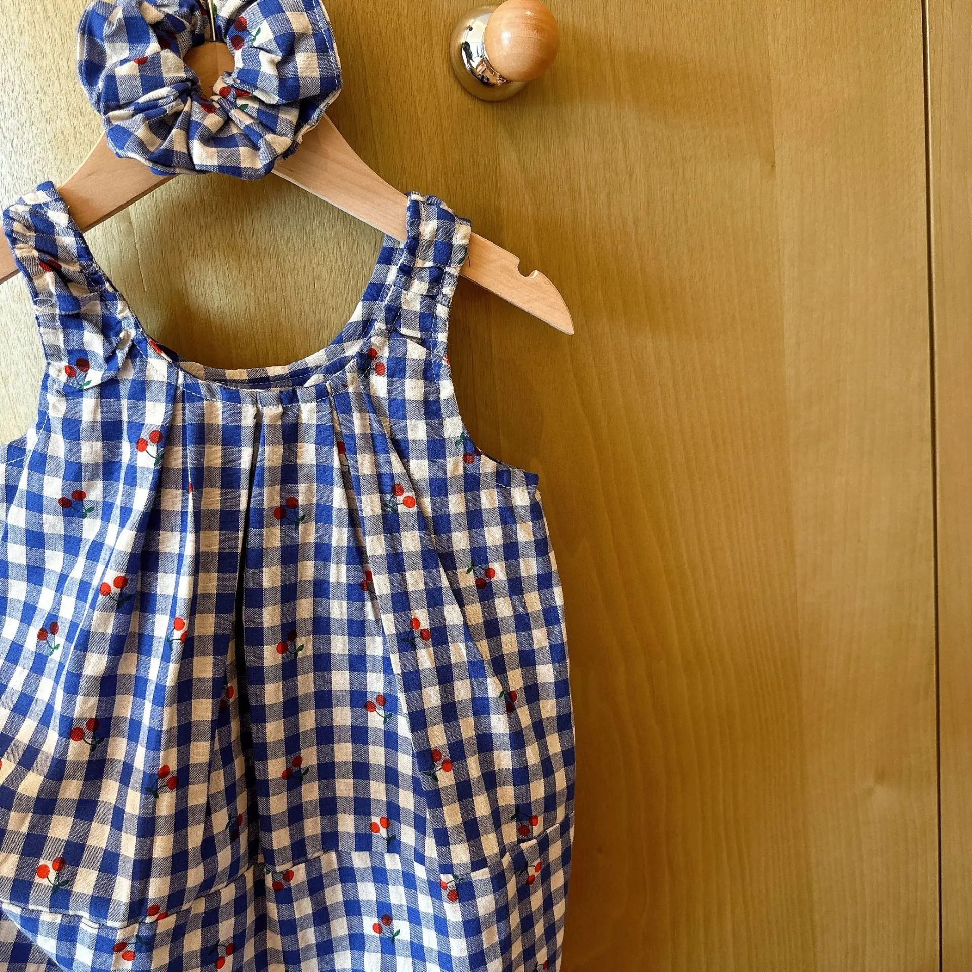 Girls Plaid Suspender Dress 2026 Summer Fashion New Style Baby Girl Color-Block Comfortable Chic Casual Tank Dress Trendy