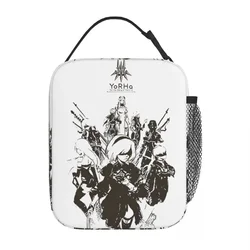 NieR Automata 2B Japan Thermal Insulated Lunch Bags for Work Video Games Portable Bento Box Men Women Thermal Cooler Lunch Box