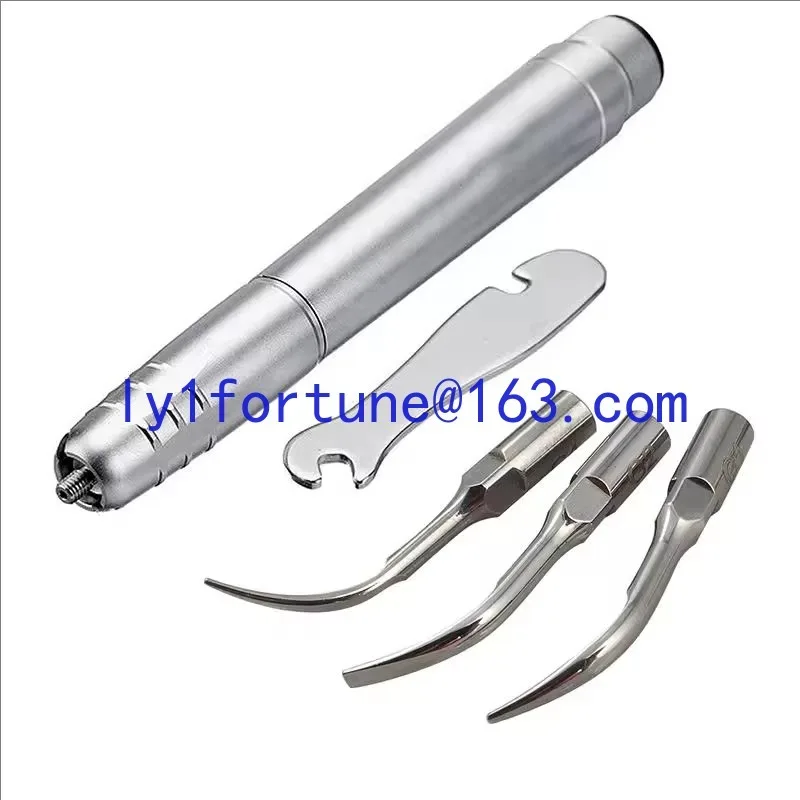 Autoclave Air Scaler Mobile Phone with 3 Tip Pneumatic Scaler Cleaner Laboratory Tools