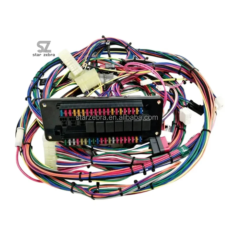 Para caterpillar 320d injeção direta caixa de fusíveis cablagem montagem cabo interior da cabine