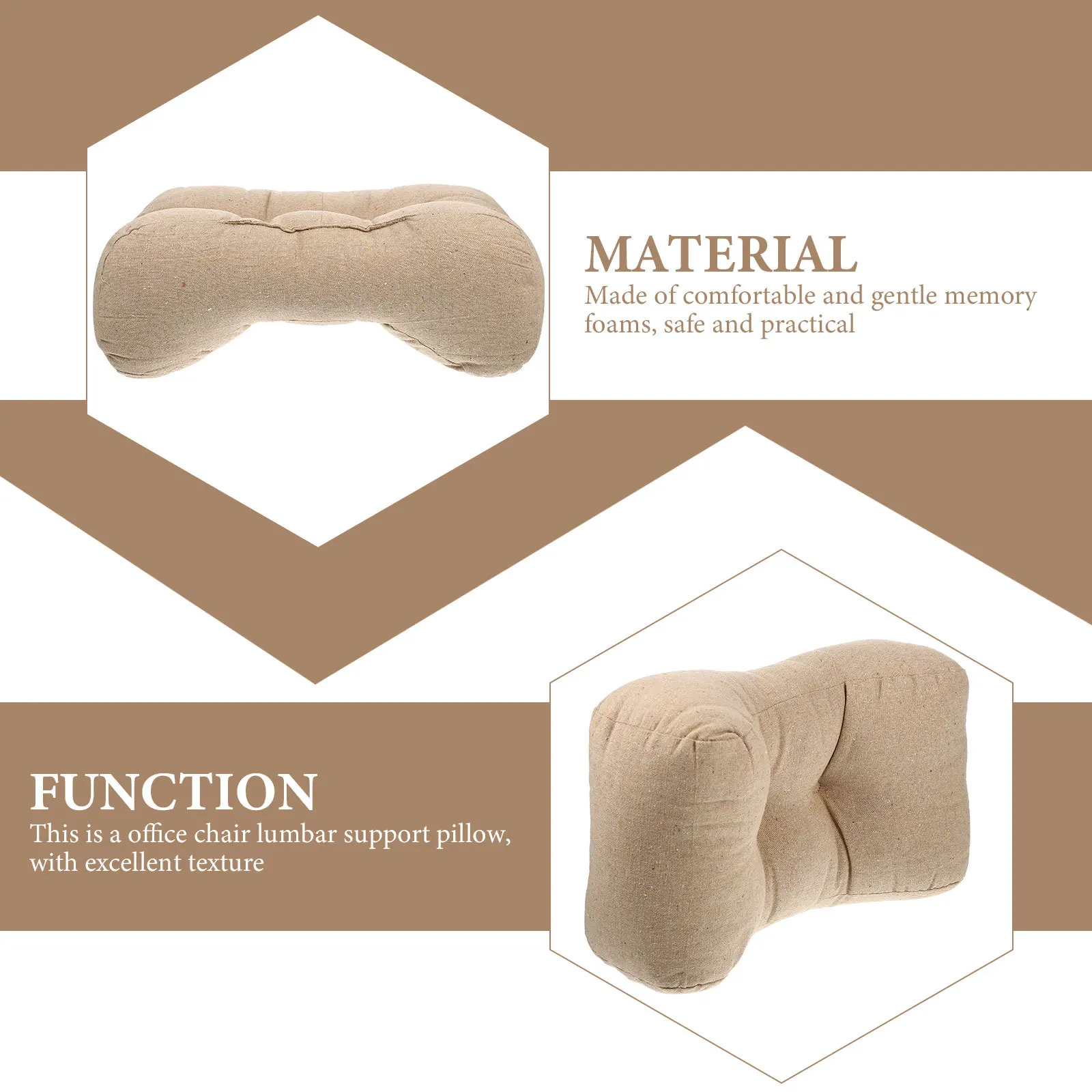 

Chair Lumbar Support Pillow Comfortable Cotton Office Car Seat Cushion Waist Protector Back Rest Pillow Practical