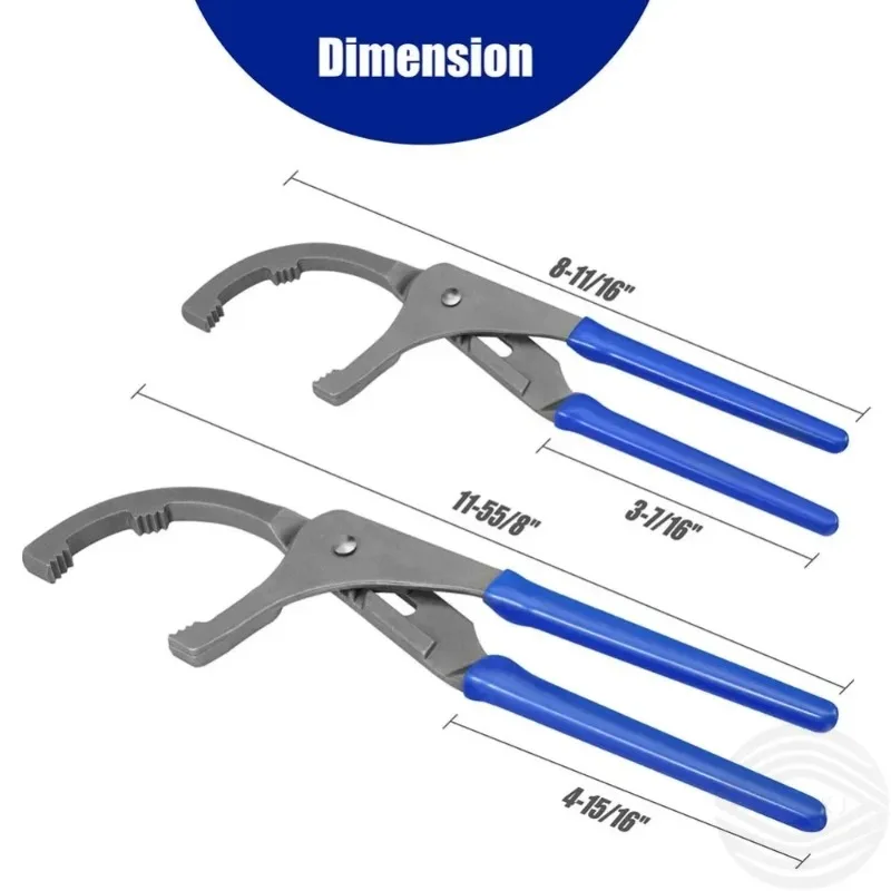 

Lyr Oil Filter Pliers Clamp Type Wrench Adjustable Hand Tools Oil Filter Steel Filter Removal Tool 9/12" 1pcs