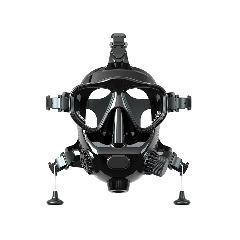 

FM02 Professional Diving Equipment Scuba Diving Black Mask Full Face Snorkel Masks Swimming Mask