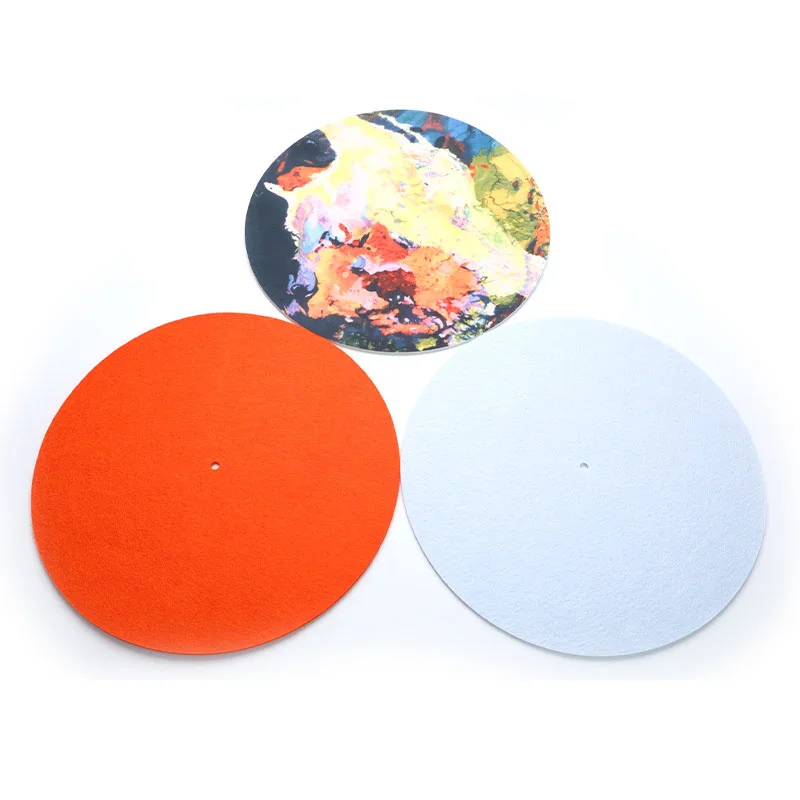 1Pcs 29.5cm Vinyl Mat Dacron Vinyl Mat  Anti-static Slipmat 12'' Felt Record Mat for Phonograph Turntable Vinyl