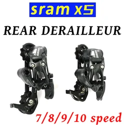 SRAM X5 REAR DERAILLEUR 10/9/8/7 SPEED Blackr REAR DERAILLEUR short OR Medium CAGE MTB /FOLDING bike Groupset Bike Kit