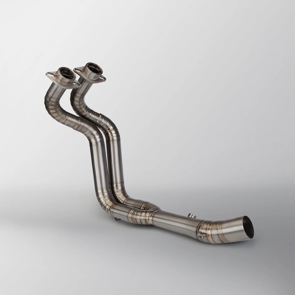 For MT07 FZ07 full Motorcycle Exhaust System Escape Slip On 51MM Front Tube Link Pipe Connect Original R77