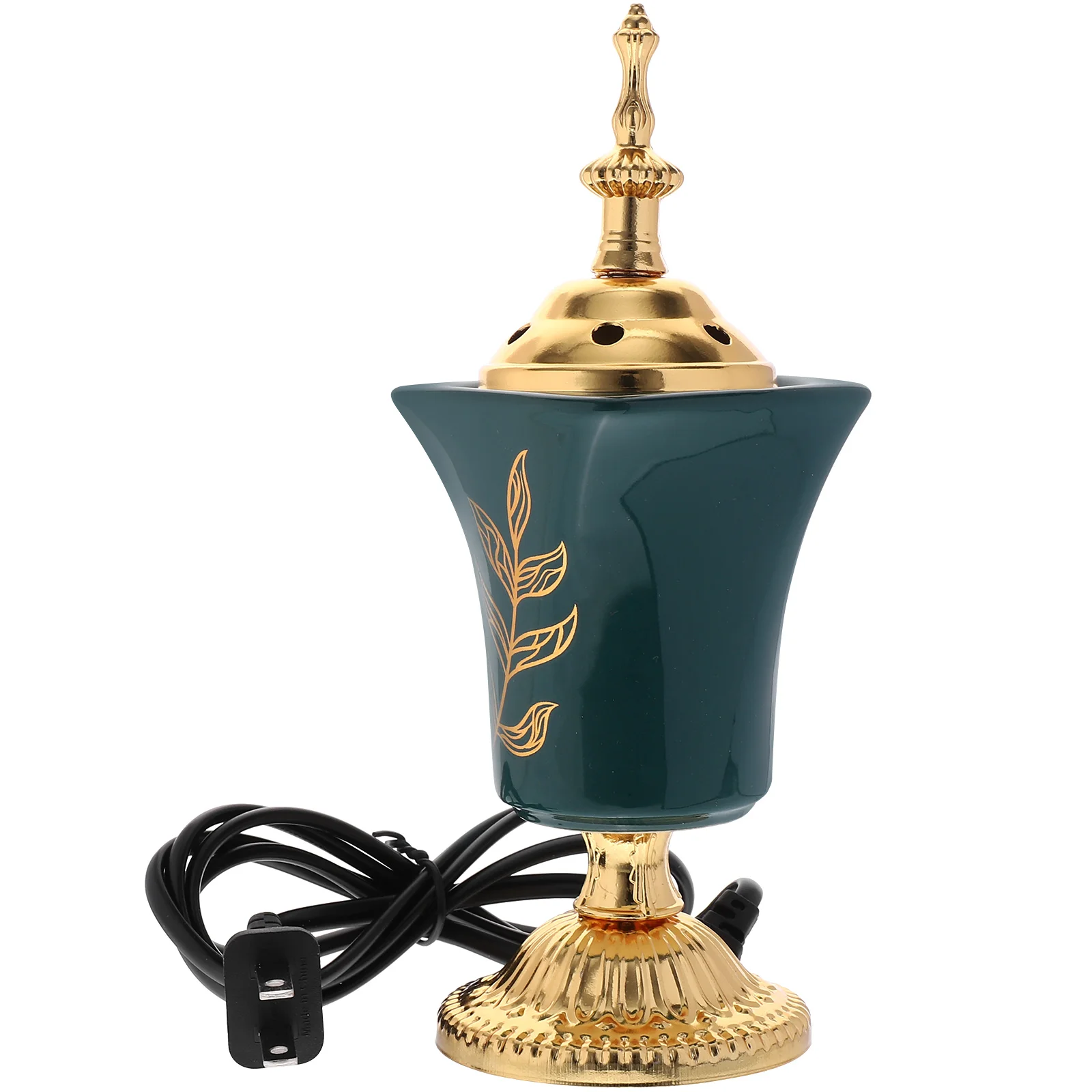 

Electric Incense Burner Ceramic Stove Retro Decor Censer nament Home Office Yoga Room Teahouse Middle East Design Safe Use