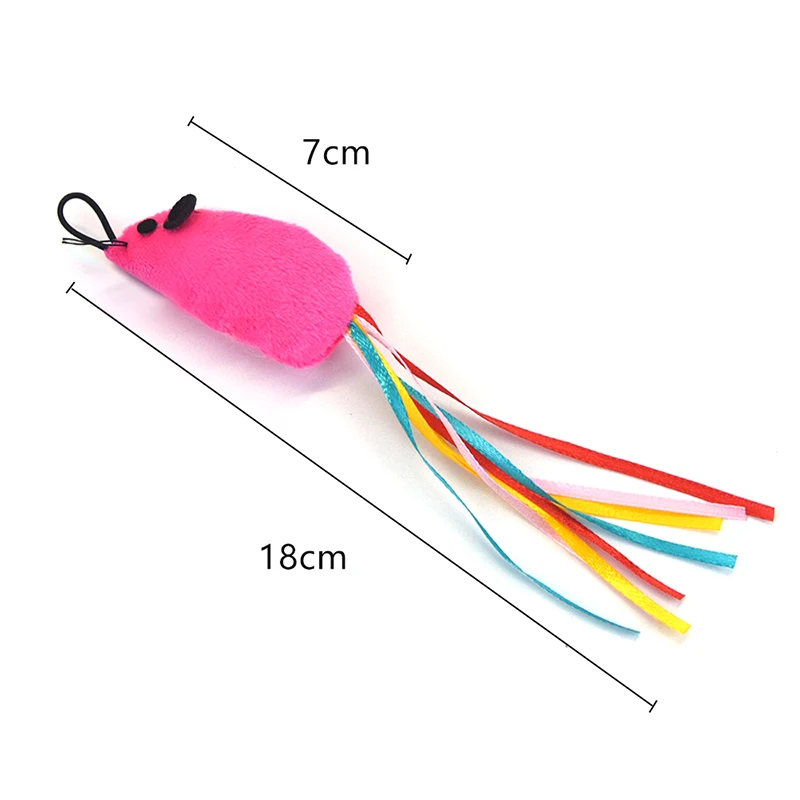 Y Cross-border New Pet Cat Toy Mouse Replacement Head Teasing Cat Stick Cat Plush Toy Fishing Rod Replacement Head