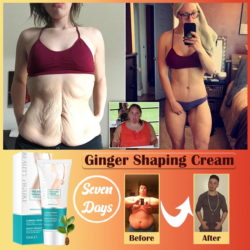 

Ginger Shaping Cream Slimming Anti Cellulite Belly Firming Body Tummy Fat Burning Sweat Massage Inner Gel Waist Lose Weight