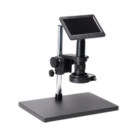 Hayear 26MP 7-inch screen digital microscope180x C mount lens144 LED ring light Stereo Stand