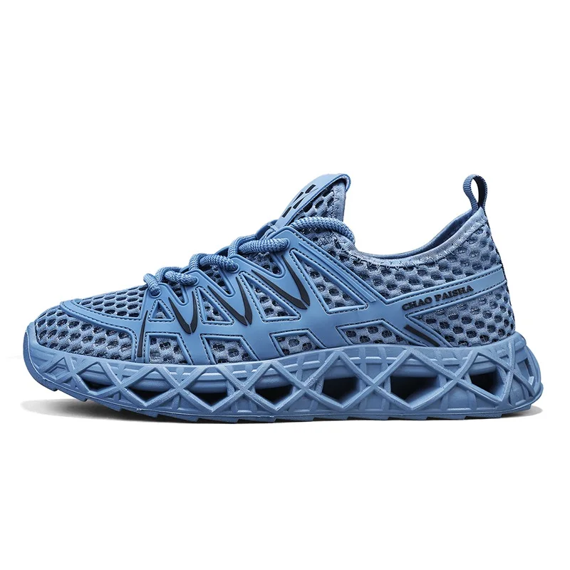 2026 Breathable Hollow Mesh Water Shoes for Men, Quick-Dry Wading Sneakers, Non-Slip Outdoor Trekking & Beach Shoes, Big Sizes