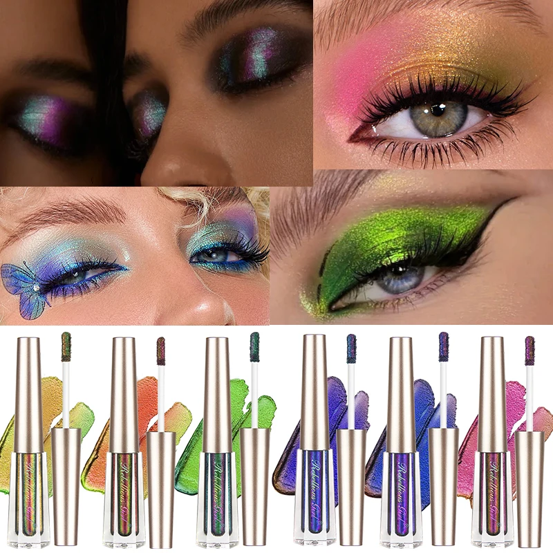 카멜레온 아이섀도우다이아몬드 글리터 리퀴드 아이섀도우 스틱고농축 메탈릭 쉬머링 롱 라스팅 샤인 모든 메이크업