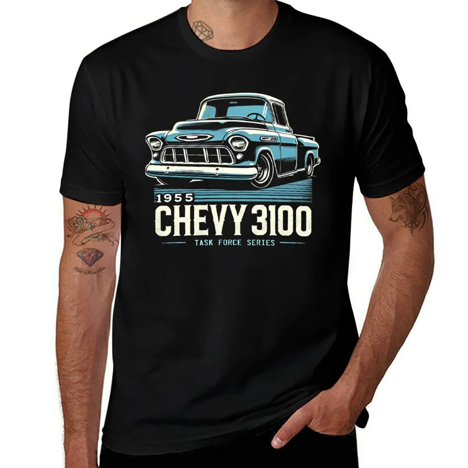 1955 Chevy 3100 T-Shirt Large Size Breathable Tee