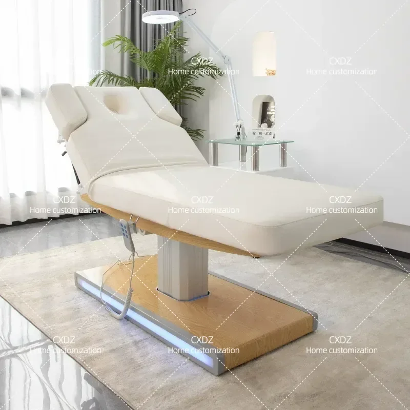 Electric Facial Care Bed with Heating and Lifting Function for Beauty Salon Physiotherapy
