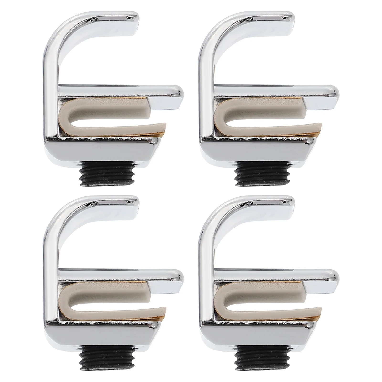 

4Pcs Punch Free Zinc Alloy Glass Door Handle for Shower Sliding Cabinet Durable Non-Slip Glass Door Pulls Replacement