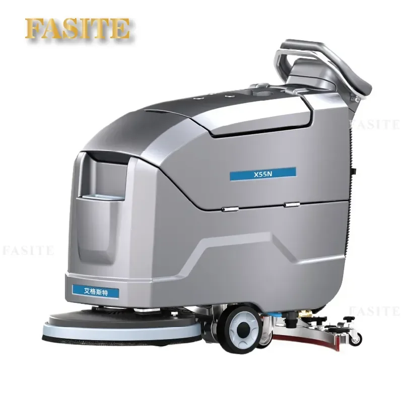 For Commercial Industrial Workshop Shopping Mall Supermarket Hand Push Floor Scrubber Dryer Mopping Washing Cleaning Machine