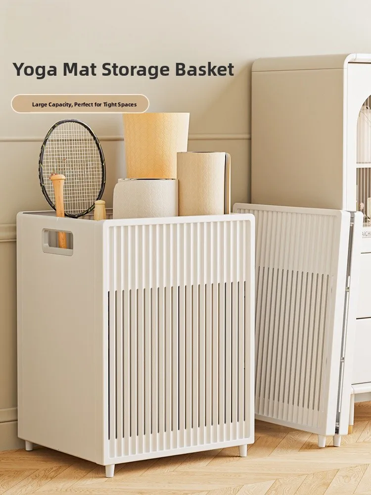 

Складная корзина для хранения коврика для йоги, органайзер для оборудования, ящик для хранения спортивного снаряжения, штабелируемая корзина для сортировки, современный простой Sle