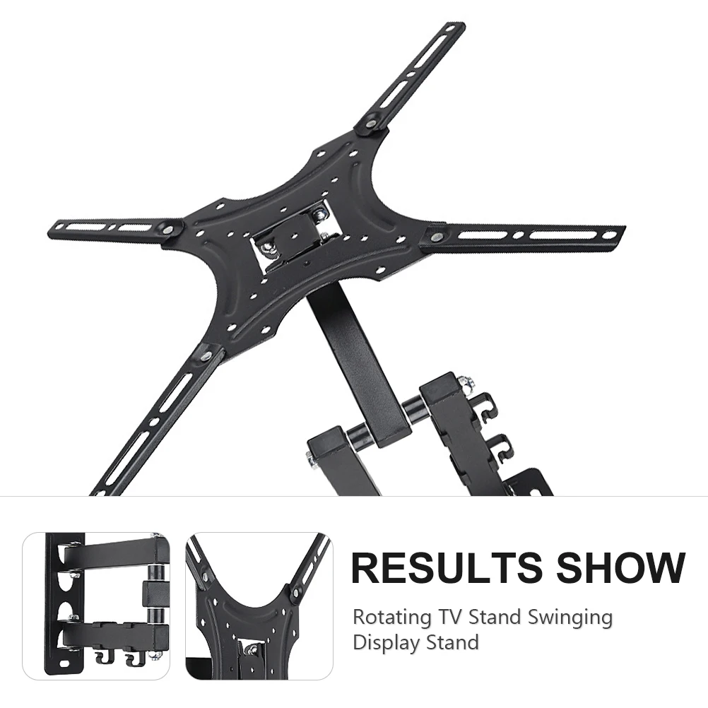 

Adjustable Wall Mount Brackets Telescopic Rotating 14-42 Inch Cold Rolled Steel Home Bedroom Hotel Use 15 Degree Tilt