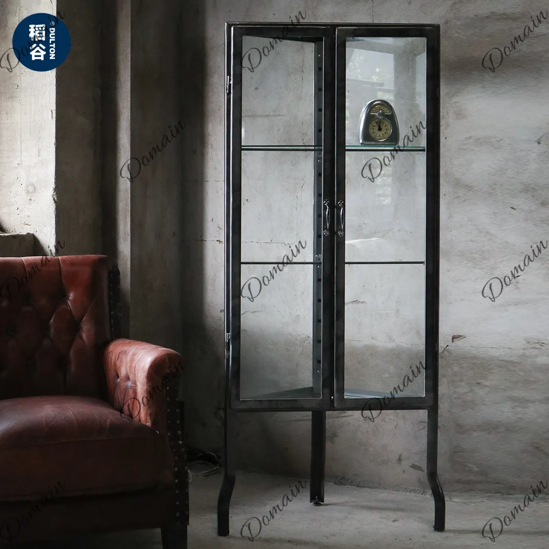 Metal Triangle Corner Cabinet Display Glass Shelf Simple Storage Rack for Home Organizer