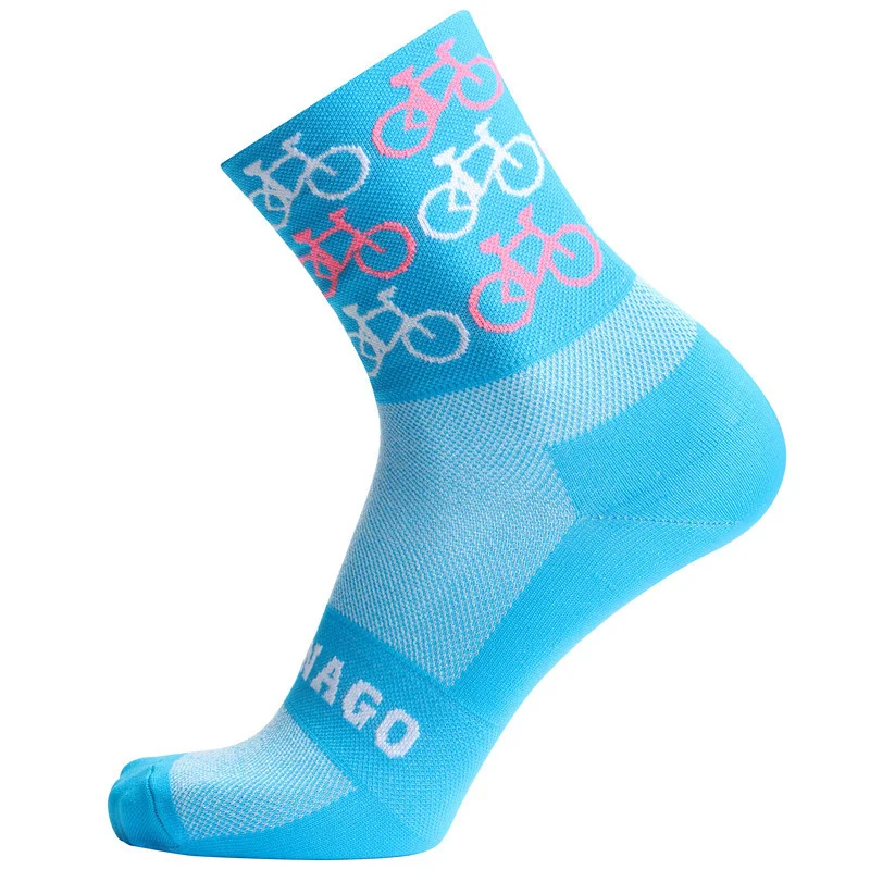 Chaussettes de cyclisme de marque professionnelle, confortables, pour vélo de route, VTT, course, qualité professionnelle, 2022