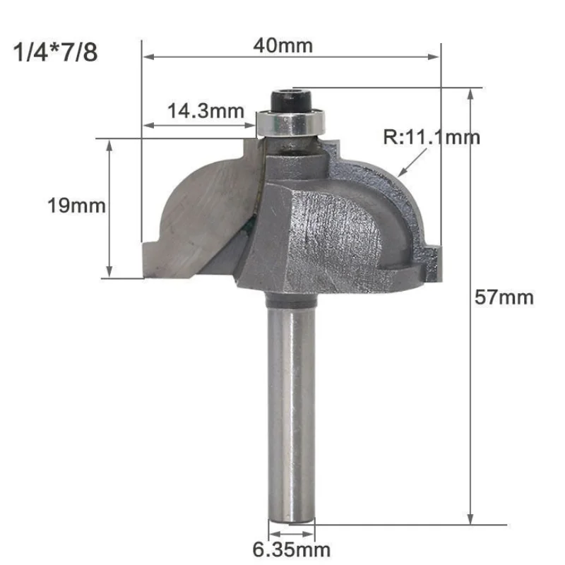 1/4 Handle 1/2 Line Knife Convex Sensitive Son Classical Table Edge European Kitchen Woodworking