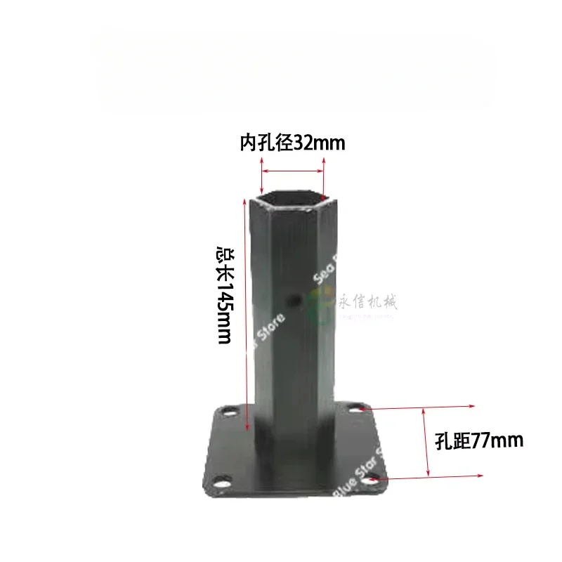diesel micro-tiller tire shaft accessories rotary tiller soil solid tire hexagonal elongated wheel shaft traveling wheel shaft