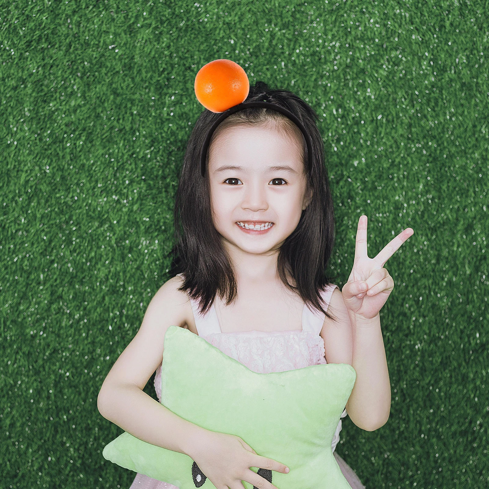 

4pcs Tropical Fruit Costume Accessories Fruit Headband For Women Party Dress Up Celebration Hawaiian Luau Beach Theme Orange