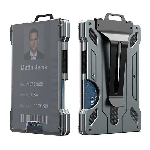 EDC Outdoor Card Holder Praktyczny taktyczny Magsafe Aluminium Fashion Mini Smart Magic Wallet