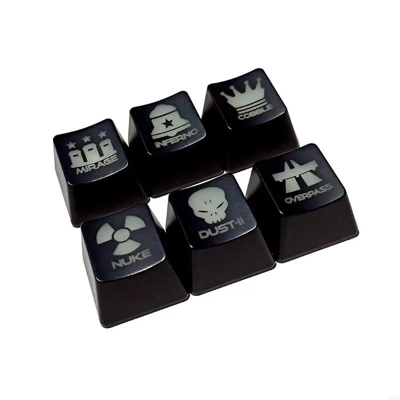 

C63A Gaming Keycaps Durable ABS Keycap OEM Profile Personality Height Translucent for Key for Mechanical Keyboard