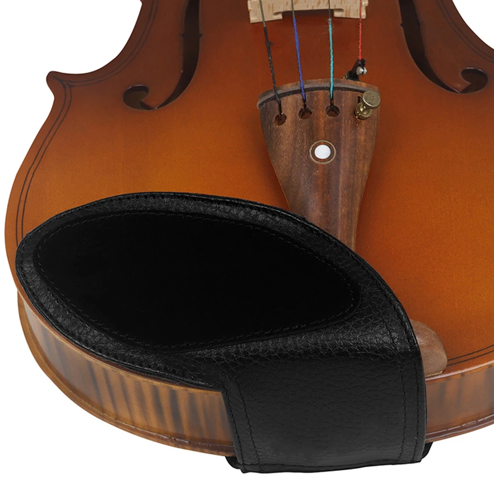 

Violin Shoulder Rest Rests Cushion Lychee Pattern Chin Pads Black for Kids Child