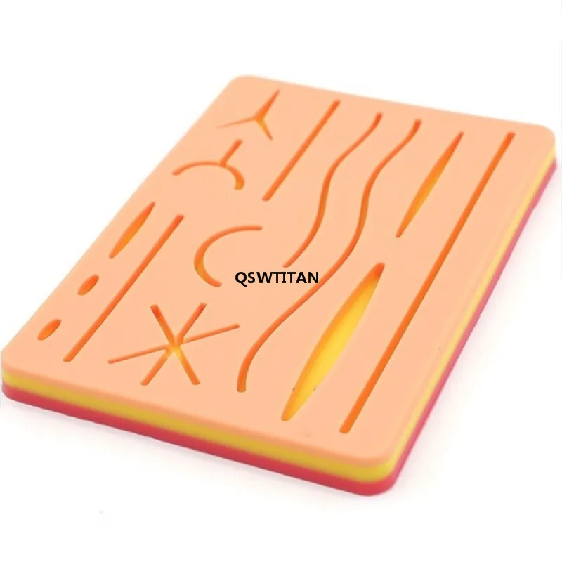Skin Suture Model Wound silicone suture pad Y Traumatic Suturing Training Pad Reusable Silicone Suture Practice Mat