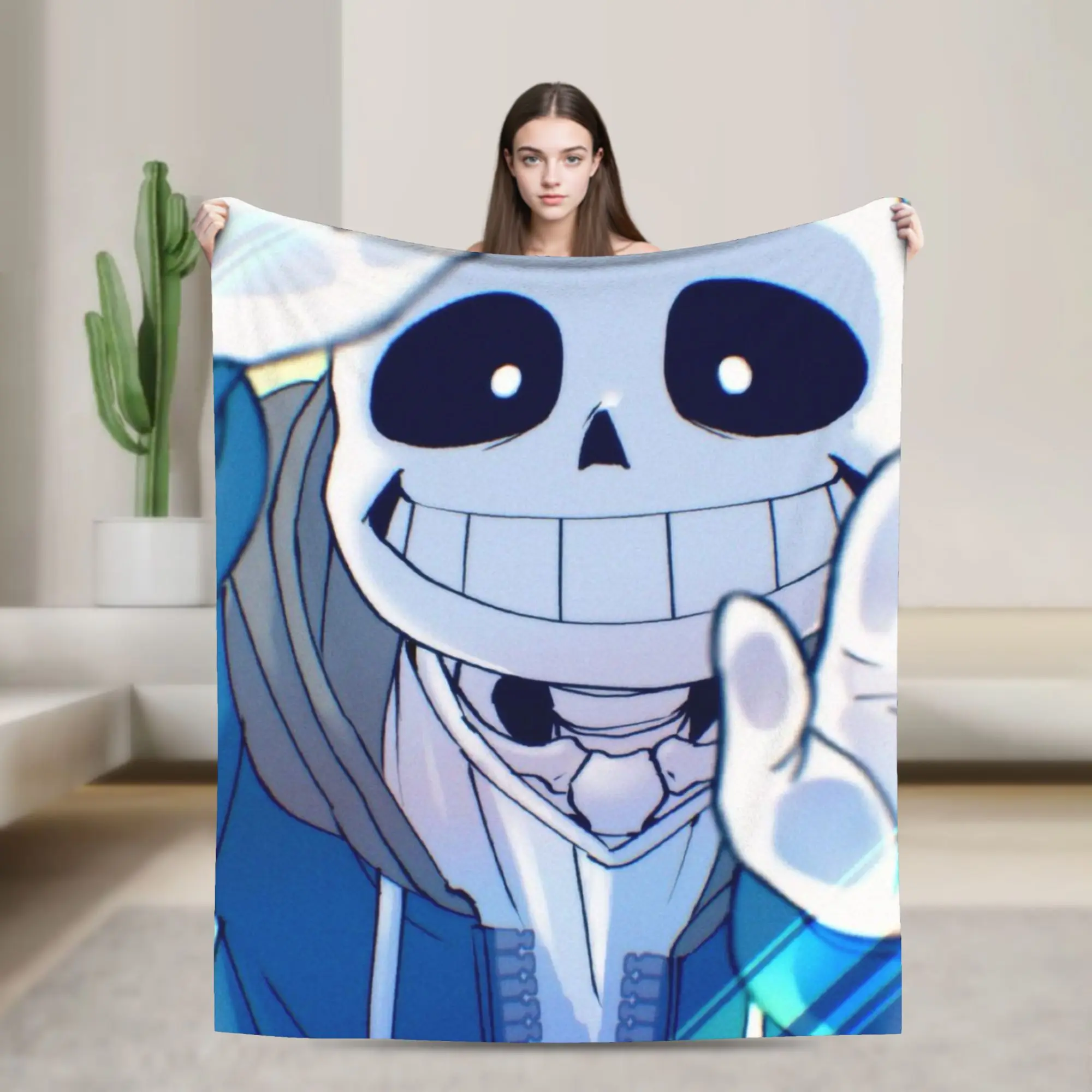 

Undertale Sans Blanket Multi-size Cozy and Lightweight Throw Blankets for Couch Sofa and Bed