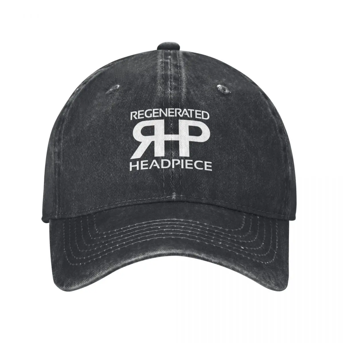 Regenerated Headpiece White Logo Baseball Cap Golf Wear Streetwear Mens Women's