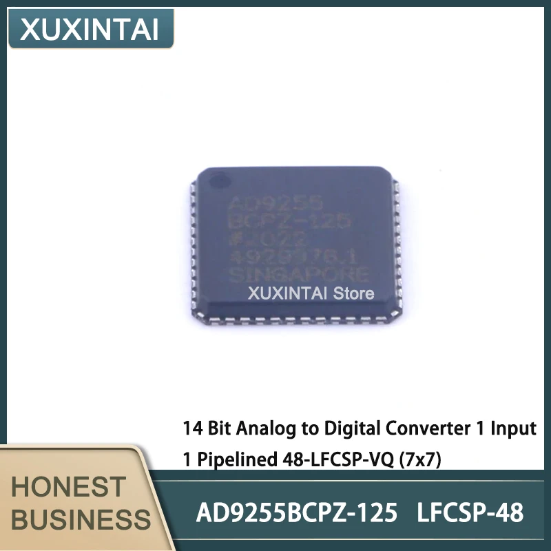 1~5PCS New Original  AD9255BCPZ-125 AD9255BCPZ  14 Bit Analog to Digital Converter 1 Input 1 Pipelined 48-LFCSP-VQ (7x7)