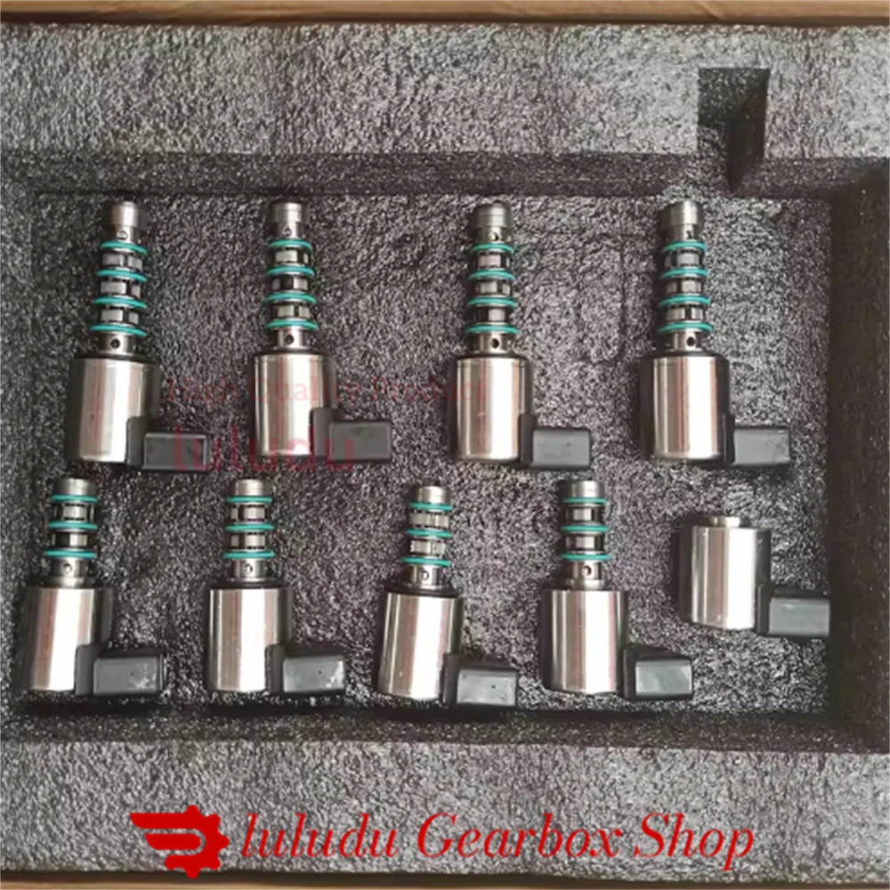 9PCS 0CK 0CL 0CJ DL382 Transmission Solenoid Kit Suit For Audi A6 A7 S6 (2013-UP) Gearbox Solenoid Valve Set