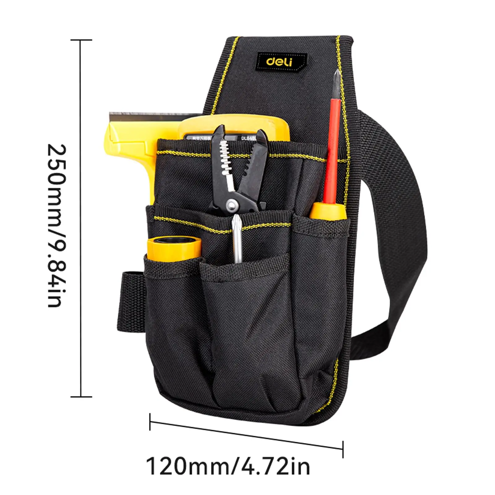 Deli Multi Functional Tools Bag Waist Pouch Belt Storage Holder Organizer Garden Tool Kits Waist Packs Oxford Cloth