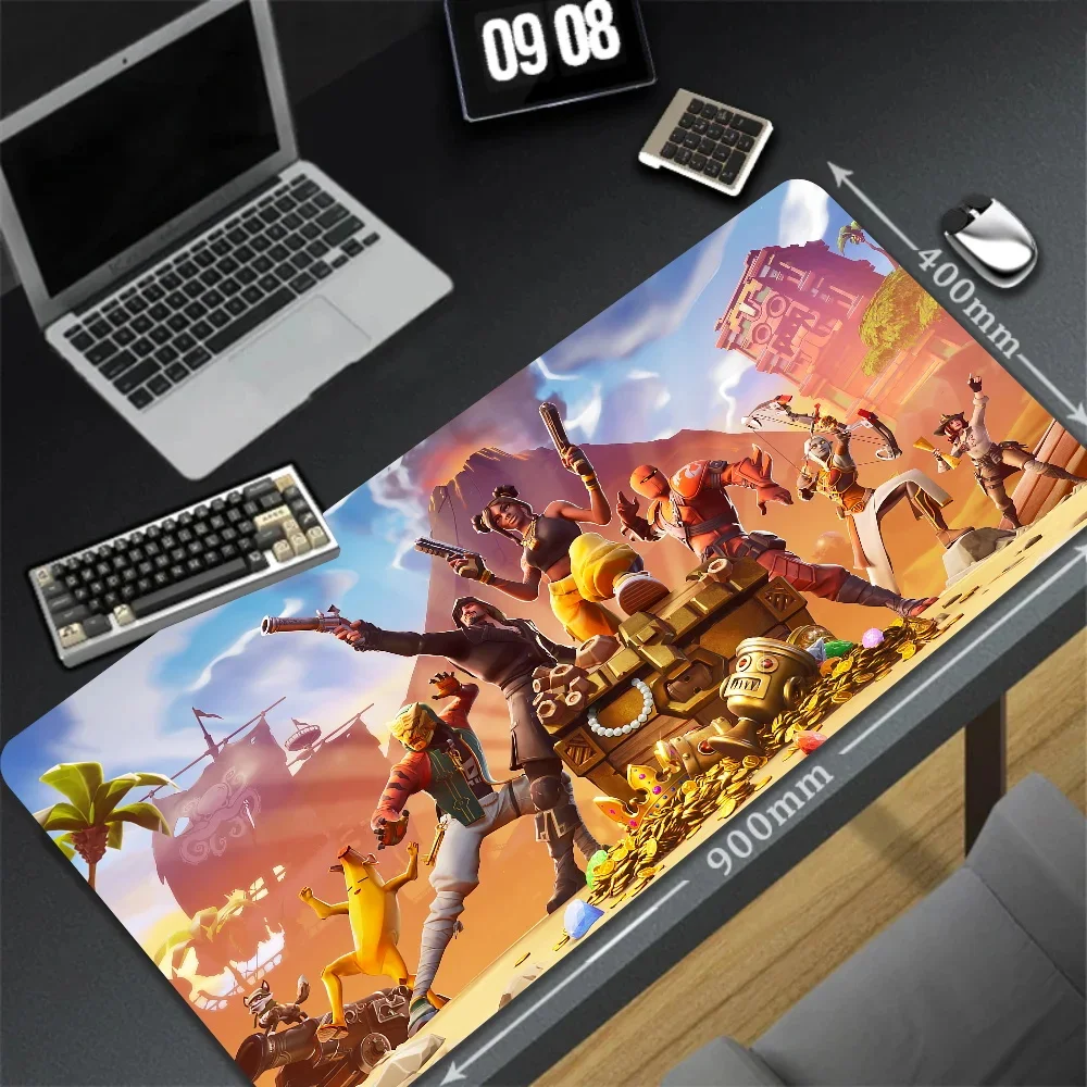 900x400mm Mousepad HD Print F-Fortnites Desk Protector Xxl Gaming Keyboard Pc Accessories Mat Mousepad Extended Rubber Table Mat