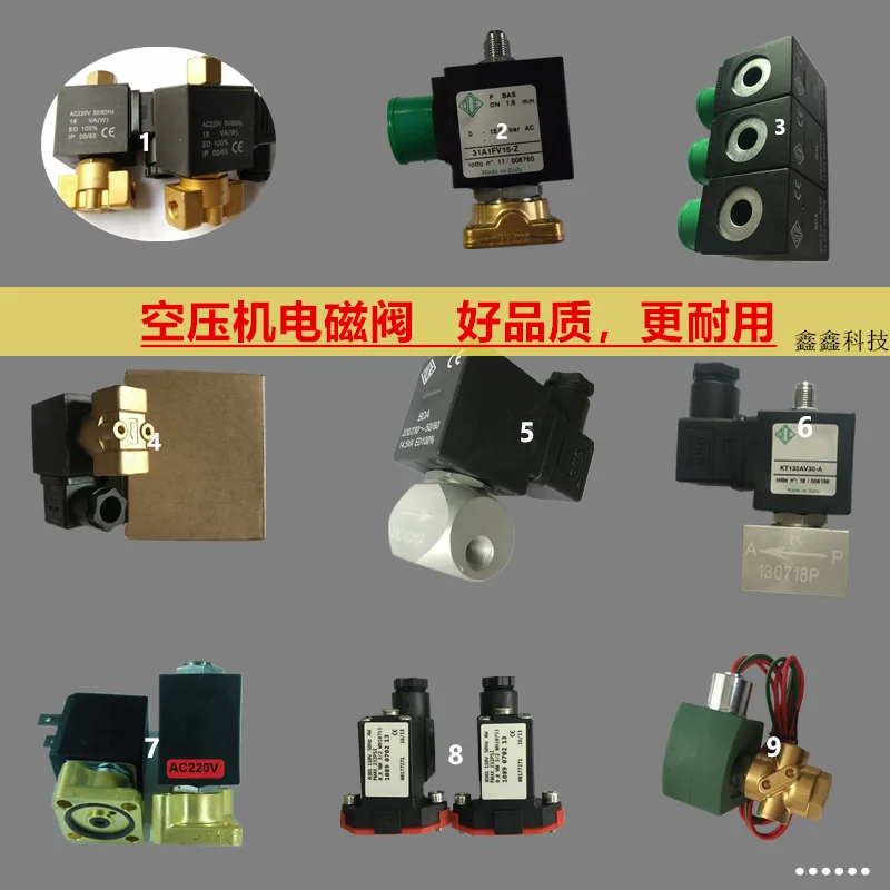 New air compressor special solenoid valve intake  control  plus unloading valve AIV-25AIV65 baseplate AC220V 1PCS