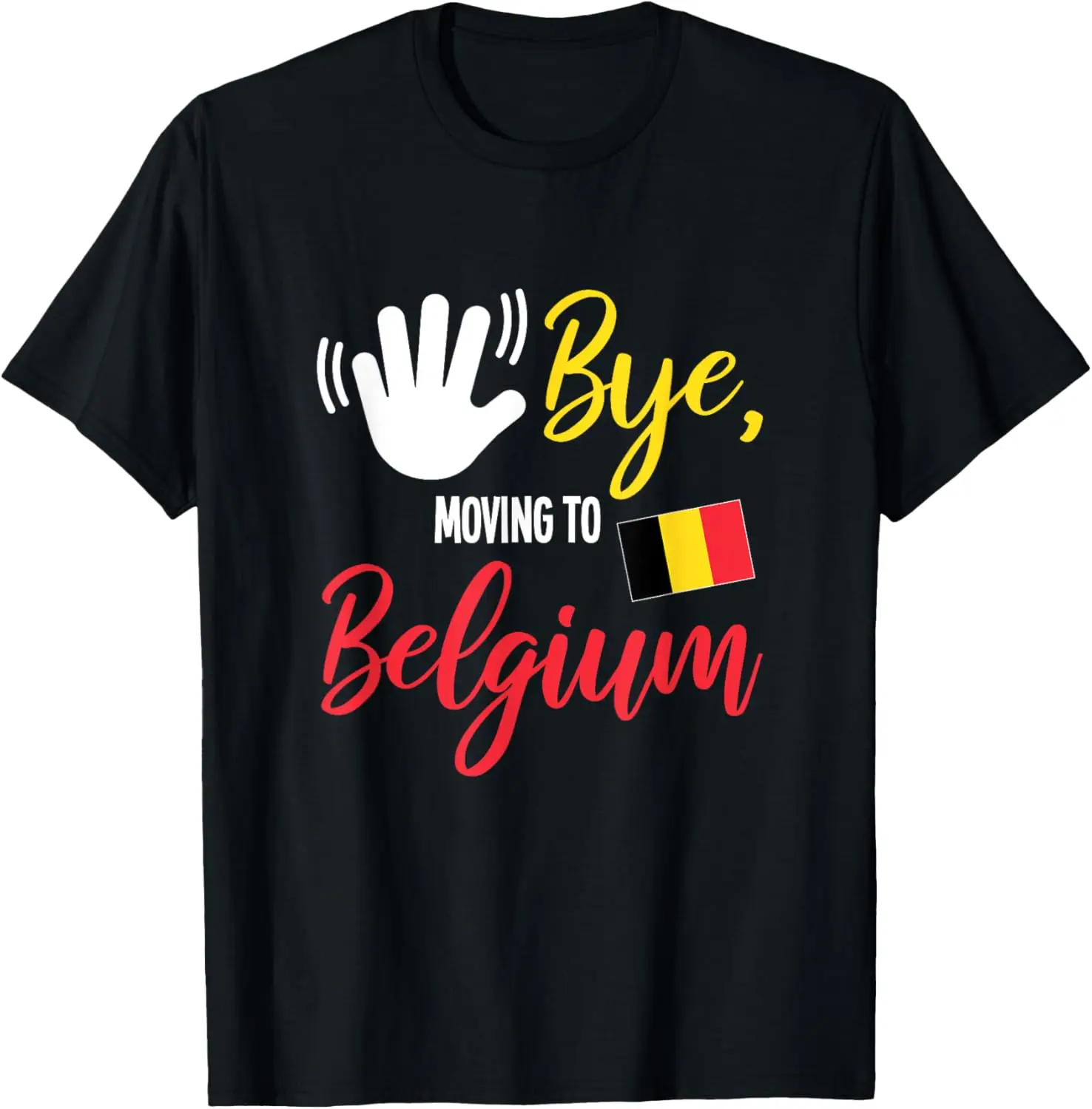 Футболка Bye, Moving To Belgium