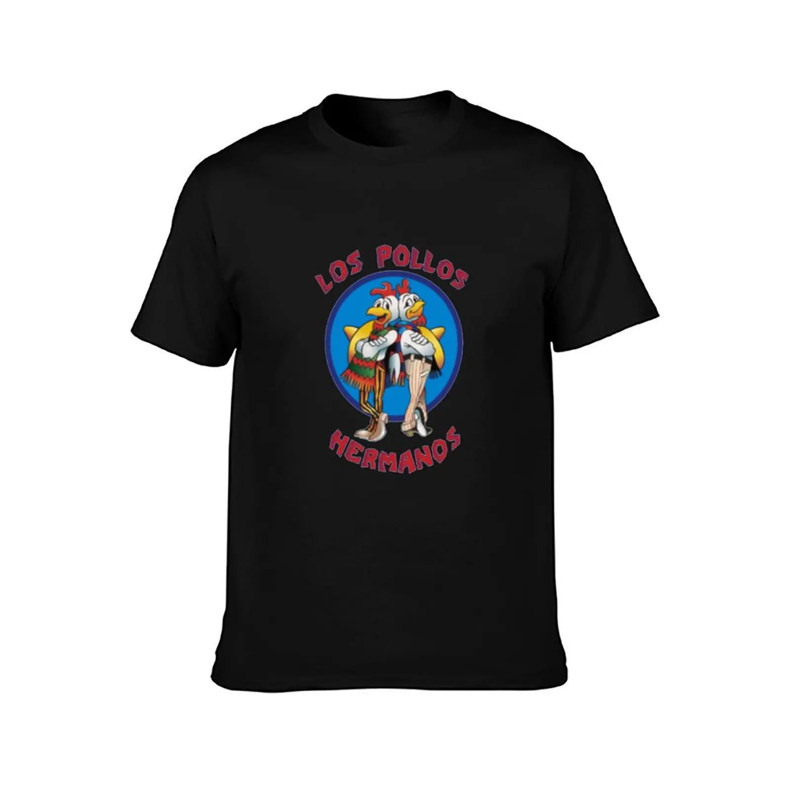 Los Pollos Hermanos T-Shirt, Classic Crew Neck Shirt, Breathable Cotton Everyday Tee